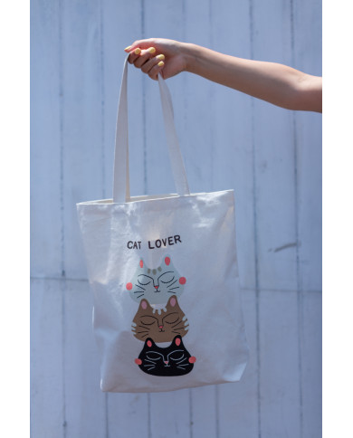 Tote Bag Cat Lover Tote Bag Cat Lover