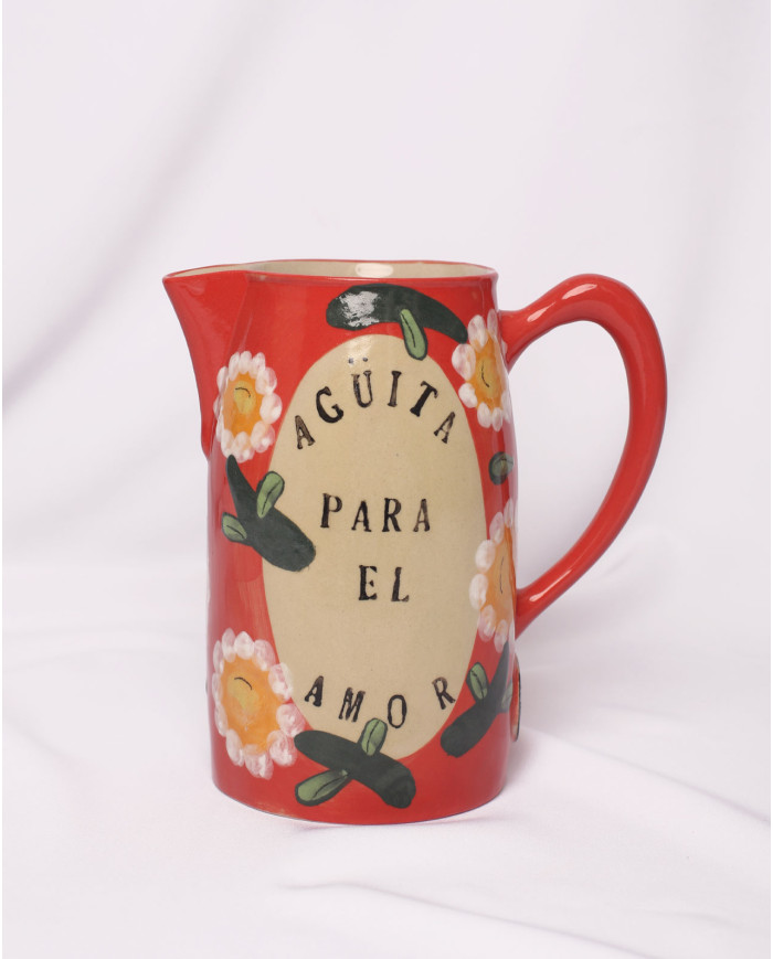 Jarra Agüita para el Amor Roja