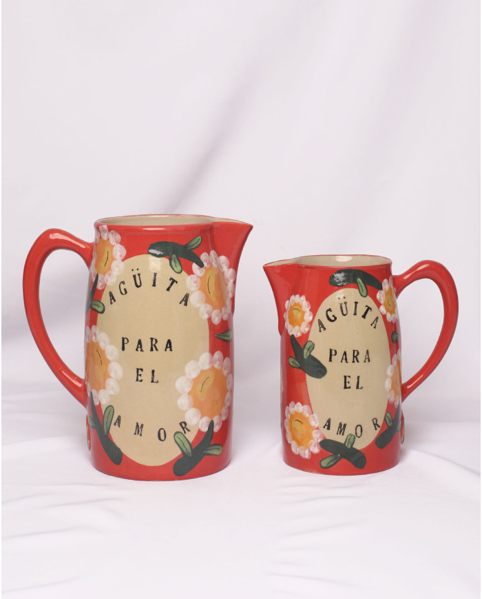 Jarra Agüita para el Amor Roja