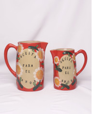 Jarra Agüita para el Amor Roja