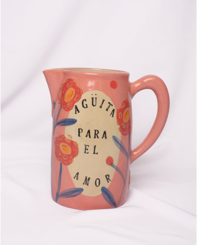 Jarra Agüita para el Amor Rosada