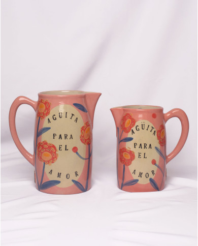 Jarra Agüita para el Amor Rosada