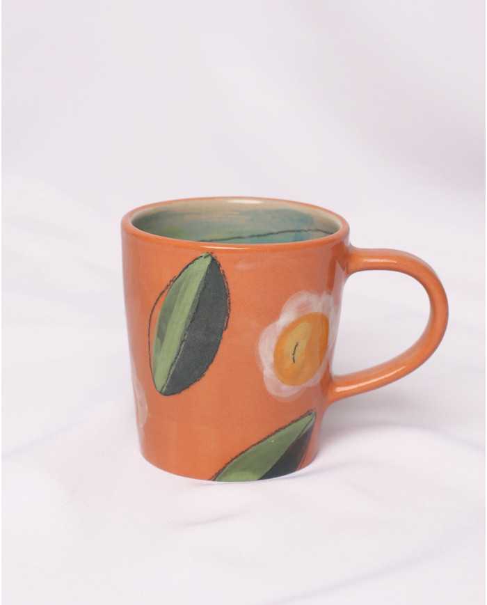 Taza Me haces florecer Naranja