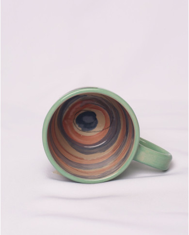 Taza Me haces florecer Verde agua