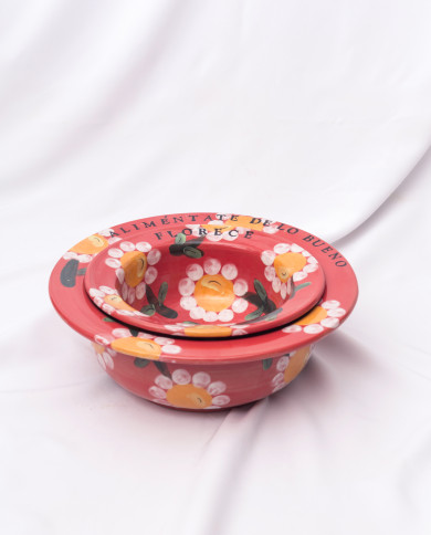 Ensaladera Aliméntate de lo Bueno roja