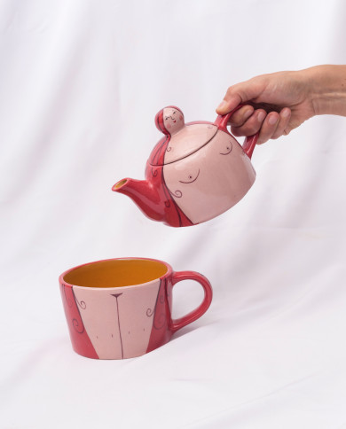 Tetera Soy Amor Roja